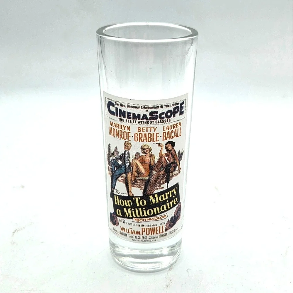 Shot Glass How To Marry A Millionaire Marilyn Monroe Betty Grable Lauren Bacall
